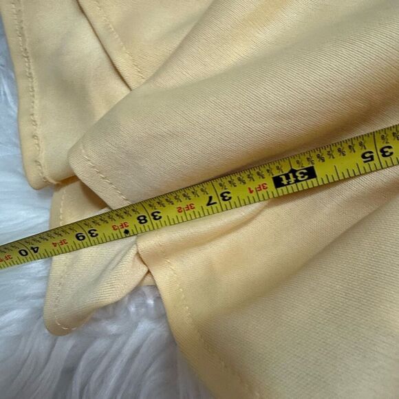 Vintage 1970s Yellow Floral Wrap Dress Angel Flutter Extra Small Stevie - Picture 7 of 7